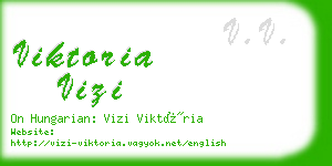 viktoria vizi business card